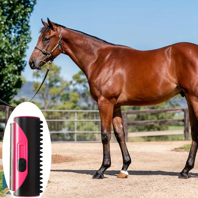 Portable Pet Hair Remover:&nbsp; Massage Comb &amp; Lint Roller for Dogs, Cats, Horses, Clothes, Cars &amp; Furniture