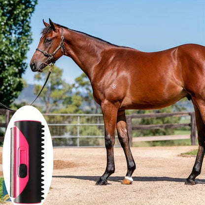 Portable Pet Hair Remover:&nbsp; Massage Comb &amp; Lint Roller for Dogs, Cats, Horses, Clothes, Cars &amp; Furniture