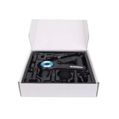 9-Speed Deep Tissue Massage Gun, 9 Heads, LCD Display, Rechargeable, Low Noise, Quiet Handheld Percussion Massager for Muscle Recovery, Pain Relief & Relaxation