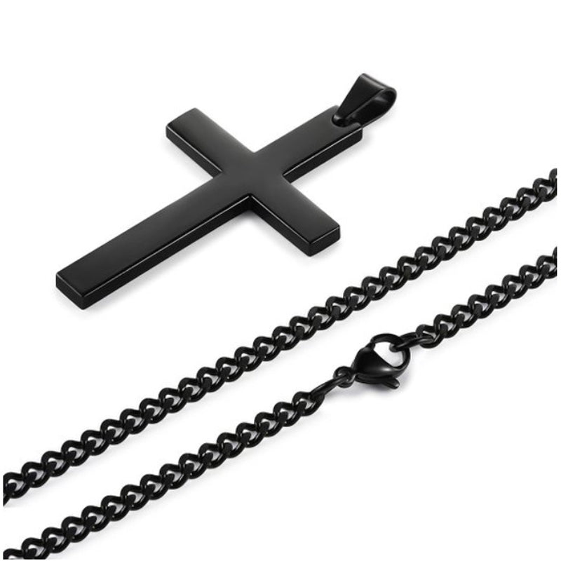 Stainless Steel Christian Cross Necklace