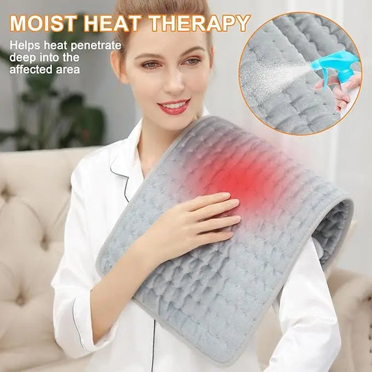 Portable & Washable Heating Pad for Pain Relief - 24" x 12" with Remote Control, 6 Heat Levels & Auto Shut-Off Timer - Perfect Gift for Back, Neck & Muscle Relief