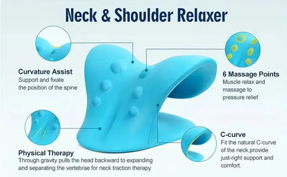 Ergonomic Cervical Spine Alignment Pillow for Neck Pain Relief