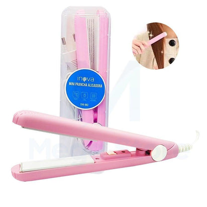 Ultra-Compact Mini Ceramic Hair Straightener – Dual Voltage Flat Iron for Travel, Fast Heat to 200°C, Portable Styling Tool for All Hair Types, Includes Storage Case