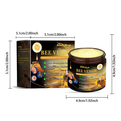 Bee Venom Joint Relief Cream (2-Pack) - 60g Natural Pain Relief Cream with Honey & Glycerin for Arthritis, Muscle Pain & Joint Stiffness