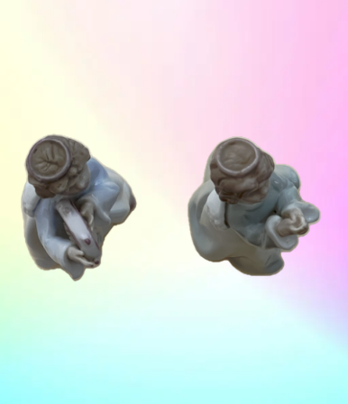 Graceful Vintage Collectibles: Formalities by Baum Bros Angel Figurines (Set of 2)