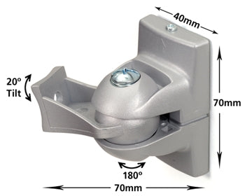 Elevate Your Audio: White B-Tech Speaker Wall Mount Kit for Home Theater (Pair)