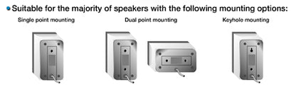 Elevate Your Audio: White B-Tech Speaker Wall Mount Kit for Home Theater (Pair)