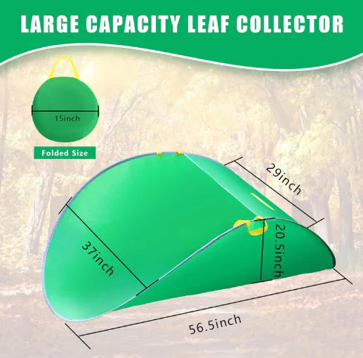 Garden Genie Leaf Collector - Extra Large Pop-Up Leaf Bag, Foldable, Reusable & Durable