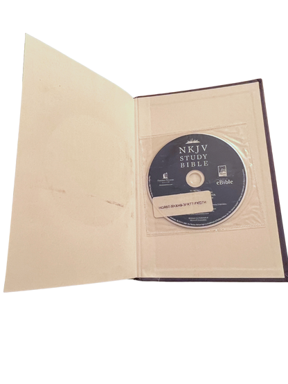 Comprehensive NKJV Study Bible, Second Edition – Black Bonded Leather, Bonus eBible CD-ROM & Psalm 23 Bookmark!